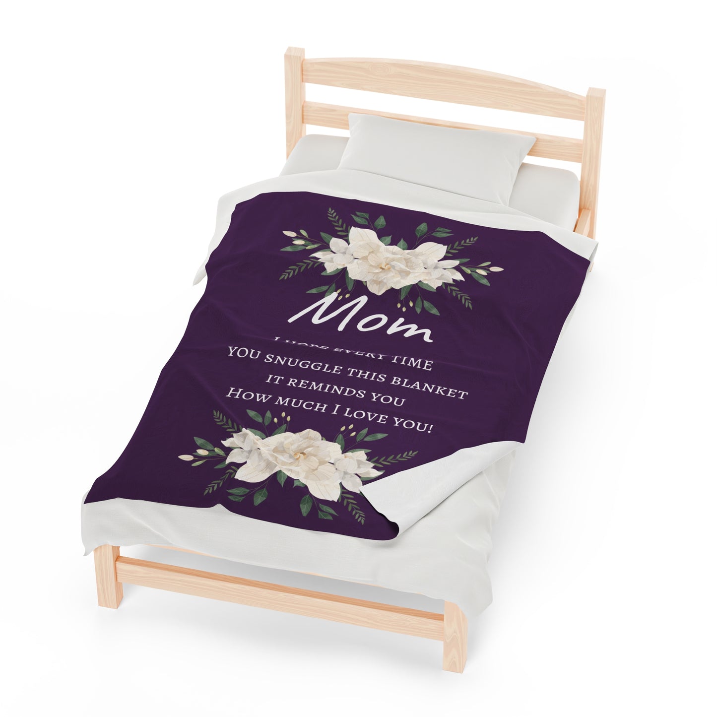 Velveteen Plush Blanket perfect gift for your MOM for any occasion