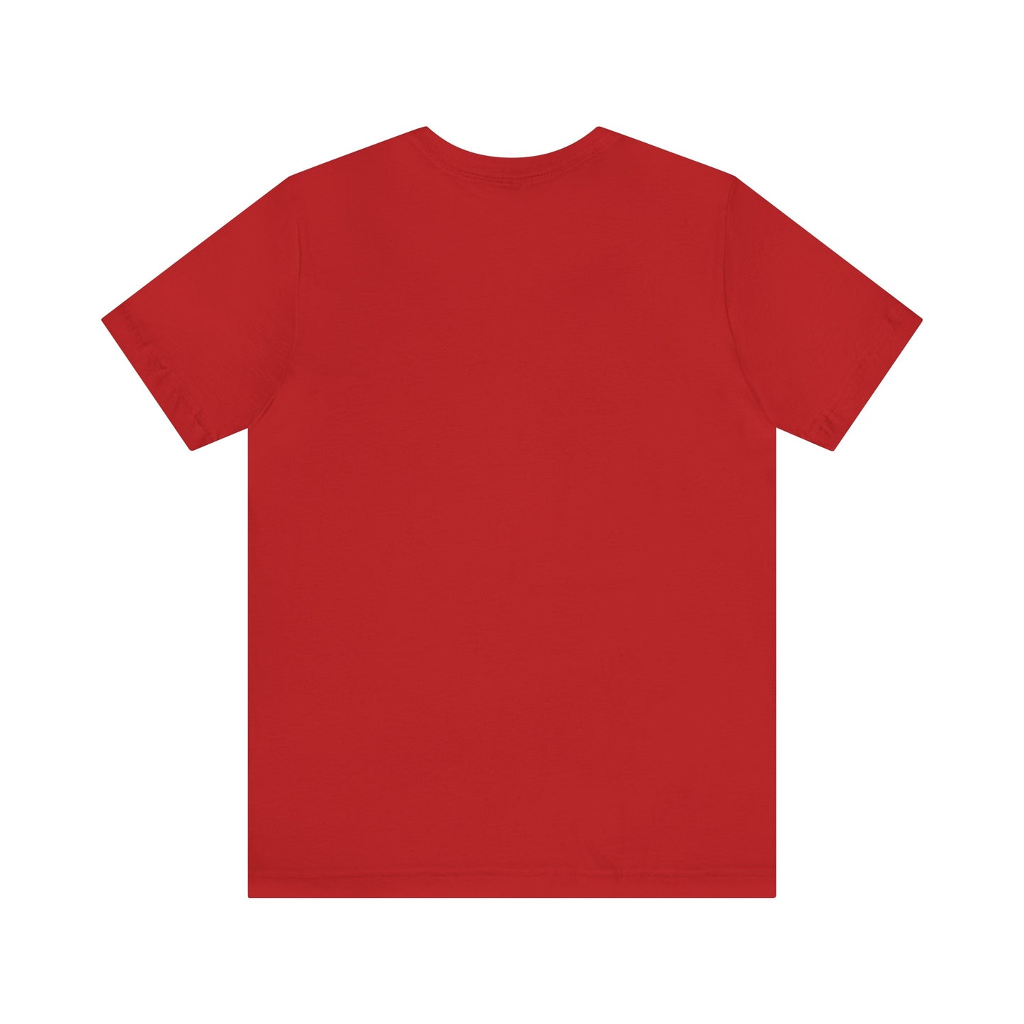 Lady in Red Shirt Unisex Adult Sizing