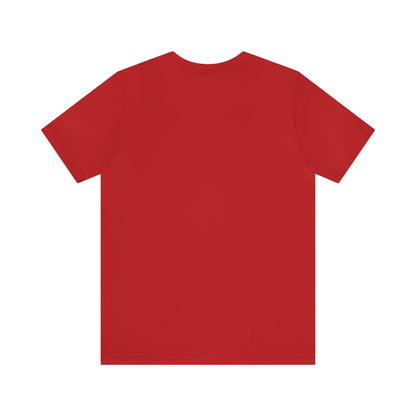 Lady in Red Shirt Unisex Adult Sizing