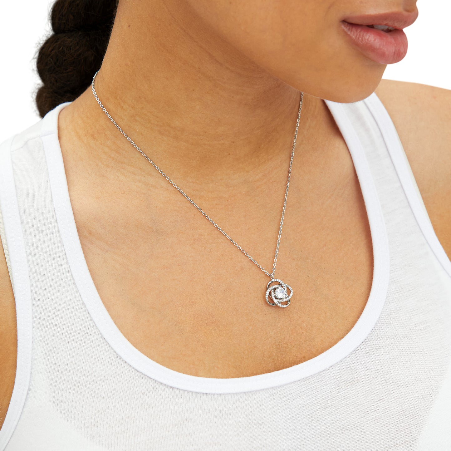 Mother Daughter Love Knot Necklace Gift