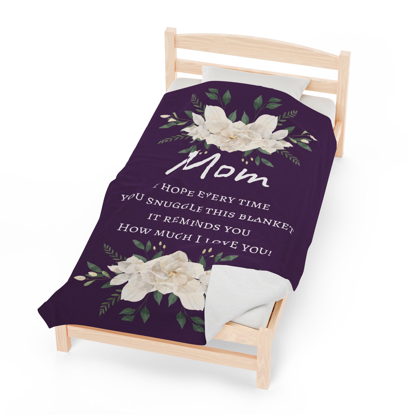 Velveteen Plush Blanket perfect gift for your MOM for any occasion